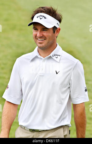 19 mai 2011 - Fort Worth, Texas, US - Trevor Immelman s'approche de la 13e vert pendant le 1er tour de la PGA Crowne Plaza Invitational à Colonial. (Crédit Image : © Andrew Dieb/global/ZUMAPRESS.com) Southcreek Banque D'Images