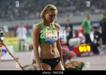 15 mai 2011 - Shanghai, Chine - ANNA USTINOVA du Kazakhstan ont terminé 6e avec un placement de 1,85 en saut à la Diamond League's Golden Grand Prix de Shanghai 2011. (Crédit Image : © Breningstall ZUMAPRESS.com)/Jeremy Banque D'Images