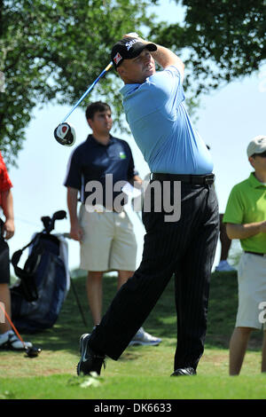 25 mai 2011 - Las Colinas, Texas, USA - John Rollins tees off à la 3 par pendant le jour de l'Pro-Am Byron Nelson HP a joué à l'hôtel Four Seasons de Las Colinas, Texas. (Crédit Image : © Patrick Green/ZUMAPRESS.com) Southcreek/mondial Banque D'Images