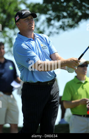 25 mai 2011 - Las Colinas, Texas, USA - John Rollins tees off à la 3 par pendant le jour de l'Pro-Am Byron Nelson HP a joué à l'hôtel Four Seasons de Las Colinas, Texas. (Crédit Image : © Patrick Green/ZUMAPRESS.com) Southcreek/mondial Banque D'Images