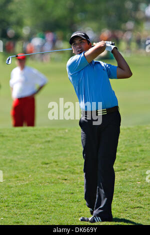 26 mai 2011 - Las Colinas, Texas, US - Jason Day hits son 2e shot sur # 3 au cours de la première ronde de la HP 2011 Championnat Byron Nelson. (Crédit Image : © Andrew Dieb/global/ZUMAPRESS.com) Southcreek Banque D'Images