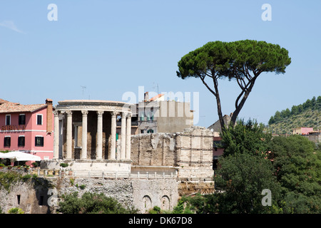 Temple de Vesta, Tivoli, lazio, Italie. Banque D'Images