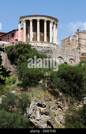 Temple de Vesta, Tivoli, lazio, Italie. Banque D'Images