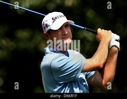 10 juin 2011 - Memphis, TN, États-Unis - 10 juin 2011 - FedEx St.Jude Classic, deuxième tour de jeu. George McNeil sur le 7ème tee. (Crédit Image : © 1728-1816 Stan/l'appel Commercial/ZUMAPRESS.com) Banque D'Images