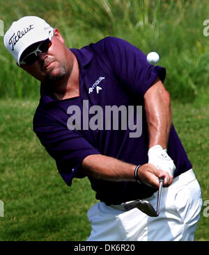 10 juin 2011 - Memphis, TN, États-Unis - 10 juin 2011 - FedEx St.Jude Classic, deuxième tour de jeu. Kris Blanks (CQ) sur # 1 vert. (Crédit Image : © 1728-1816 Stan/l'appel Commercial/ZUMAPRESS.com) Banque D'Images