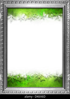 Châssis avec fond de Noël. Banque D'Images