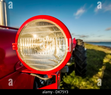 La lumière de tracteur, l'île de Flatey, Breidafjordur, Islande Banque D'Images