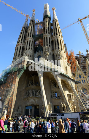 Sagrada Família, Barcelone, Espagne. L'église La Sagrada Família, Barcelone, Espagne Banque D'Images