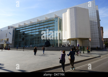 Musée d'Art Contemporain, Barcelone, Espagne Banque D'Images