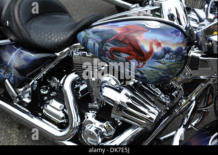 Art moto Harley Davidson Banque D'Images