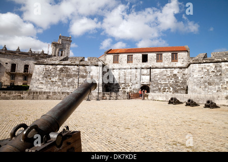 Le Castillo de la Real Fuerza, ou château de la Force Royale, un 16ème siècle à La Havane, Cuba, Caraïbes Banque D'Images