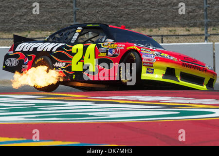 26 juin 2011 - Sonoma, Californie, États-Unis - pilote Hendrick Motorsports Jeff Gordon (24) dans la Chevrolet de DuPont au cours de la Toyota Save Mart 350 à Infineon à Sonoma, CA. (Crédit Image : © Matt Cohen/ZUMAPRESS.com) Southcreek/mondial Banque D'Images