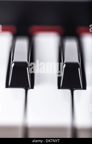 Détail de l'instrument de musique piano clavier. Banque D'Images