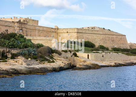 Chevaliers de St John Fort Manoel, Manoel Island, le port de Marsamxett, Sliema, La Valette, Malte, Europe. Banque D'Images