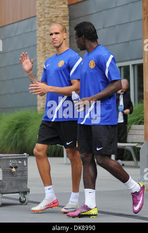 15 juillet 2011 - Seattle, Washington, États-Unis d'Amérique - Gabriel Obertan arrive pour Manchester United Football Club en matière de formation à Seattle au cours de leur tournée d'avant saison aux États-Unis. (Crédit Image : © Chris Coulter/ZUMApress.com) Southcreek/mondial Banque D'Images