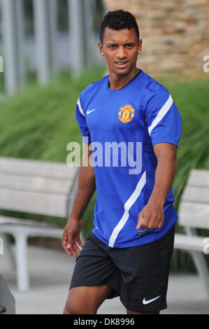 15 juillet 2011 - Seattle, Washington, États-Unis d'Amérique - Nani arrive pour Manchester United Football Club en matière de formation à Seattle au cours de leur tournée d'avant saison aux États-Unis. (Crédit Image : © Chris Coulter/ZUMApress.com) Southcreek/mondial Banque D'Images