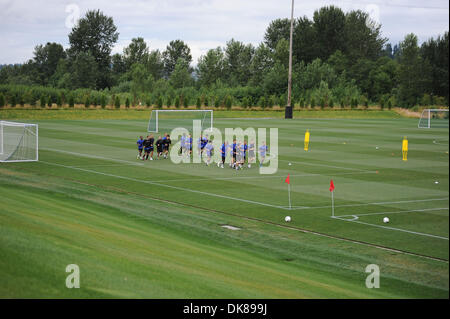 15 juillet 2011 - Seattle, Washington, États-Unis d'Amérique - Manchester United Football Club train à Seattle au cours de leur tournée d'avant saison aux États-Unis. (Crédit Image : © Chris Coulter/ZUMApress.com) Southcreek/mondial Banque D'Images