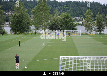 15 juillet 2011 - Seattle, Washington, États-Unis d'Amérique - Manchester United Football Club train à Seattle au cours de leur tournée d'avant saison aux États-Unis. (Crédit Image : © Chris Coulter/ZUMApress.com) Southcreek/mondial Banque D'Images