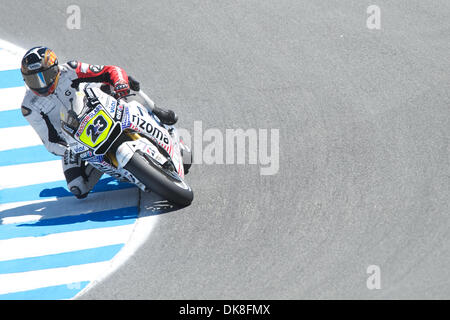 22 juillet 2011 - Salinas, Californie, États-Unis - Ben Bostrom (USA) (23) sur la Honda LCR en pratique lors du Red Bull Grand Prix des États-Unis au Mazda Raceway Laguna Seca à Salinas, CA. (Crédit Image : © Matt Cohen/ZUMAPRESS.com) Southcreek/mondial Banque D'Images