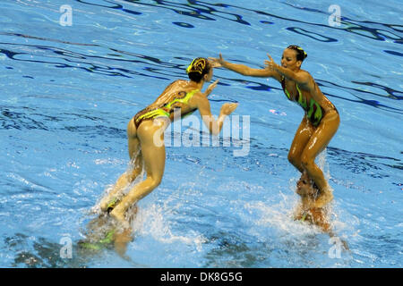 Jul 23, 2011 - Shanghai, Chine - La prestation de l'équipe de natation synchronisée italien au cours de l'équipe à la finale libre du monde de la FINA. (Crédit Image : © Breningstall ZUMAPRESS.com)/Jeremy Banque D'Images