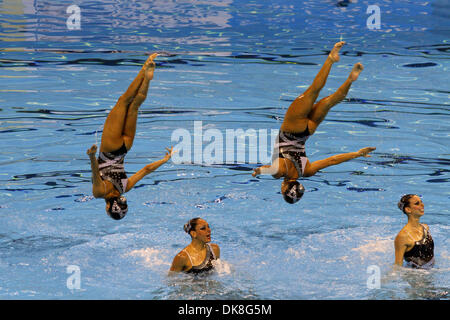 Jul 23, 2011 - Shanghai, Chine - La prestation de l'équipe de natation synchronisée brésilien au cours de l'équipe à la finale libre du monde de la FINA. (Crédit Image : © Breningstall ZUMAPRESS.com)/Jeremy Banque D'Images