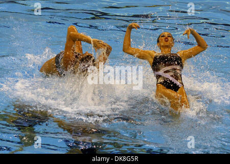 Jul 23, 2011 - Shanghai, Chine - La prestation de l'équipe de natation synchronisée brésilien au cours de l'équipe à la finale libre du monde de la FINA. (Crédit Image : © Breningstall ZUMAPRESS.com)/Jeremy Banque D'Images