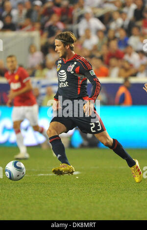 27 juillet 2011 - Harrison, New Jersey, États-Unis - MLS All Star Team le milieu de terrain David Beckham du LA Galaxy (23) en action à l'AT&T 2011 MLS All Star Game au Red Bull Stadium à Harrison dans le New Jersey le MLS All Stars tombe à 19 fois l'English Premier League Manchester United 4 à 0 (Crédit Image : © Brooks von Arx/global/ZUMAPRESS.com) Southcreek Banque D'Images