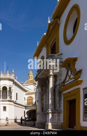 Plaza de Toros de Sevilla, La Real Maestranza de Caballería de Sevilla, Séville arènes Banque D'Images