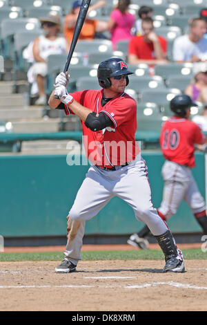 31 juillet 2011 - Trenton, New Jersey, United States of America - Richmond Polatouches batter Wes Hodges batting dans un match de la Ligue de l'Est contre le Thunder de Trenton Trenton (New Jersey), dans les polatouches battre le Thunder 5-0. (Crédit Image : © Ken Inness/ZUMApress.com) Southcreek/mondial Banque D'Images