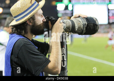 3 août 2011 - Portland, Oregon, États-Unis d'Amérique - Southcreek photographe mondial Jimmy Hickey à Jeld-Wen Field. (Crédit Image : © Mike Albright/global/ZUMAPRESS.com) Southcreek Banque D'Images