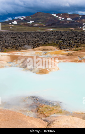 Leirhnjukur, Krafla, Islande Banque D'Images