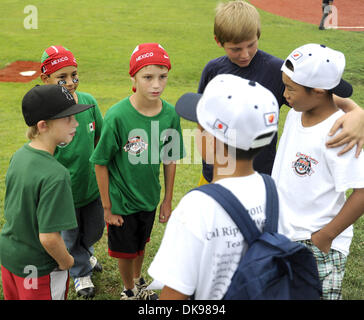 13 août 2011 - Aberdeen, Maryland, États-Unis - Coulisses pendant la Cal Ripken World Series à Aberdeen, Maryland le 13 août, 2011. (Crédit Image : © T.J. Root/Eclipse/ZUMAPRESS.com) Banque D'Images