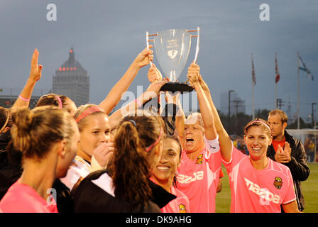 14 août 2011 : Western New York Flash défait l'Atlanta a battu 2-0 à Sahlen's Stadium à Rochester, NY dans un Women's Professional Soccer (WPS) se rencontreront.(Image Crédit : Â© Alan Schwartz/Cal/ZUMAPRESS.com) Media Sport Banque D'Images