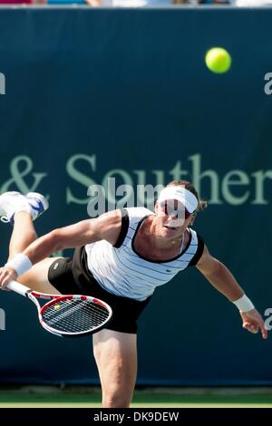 18 août 2011 - Mason, Ohio, États-Unis - Samantha Stosur (AUS) au Linder Family Tennis Center à Mason,Ohio. Samantha Stosur (AUS) bat Li Na (CHN) (6-4) (3-6) (6-4) (Crédit Image : © Scott Davis/ZUMAPRESS.com) Southcreek/mondial Banque D'Images