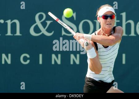 18 août 2011 - Mason, Ohio, États-Unis - Samantha Stosur (AUS) au Linder Family Tennis Center à Mason,Ohio. Samantha Stosur (AUS) bat Li Na (CHN) (6-4) (3-6) (6-4) (Crédit Image : © Scott Davis/ZUMAPRESS.com) Southcreek/mondial Banque D'Images