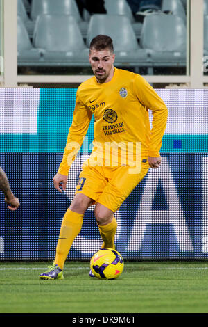 Firenze, Italie. 2 Décembre, 2013. Fabrizio Cacciatore (Hellas) Football / Soccer : Italien 'Serie' une correspondance entre Fiorentina 4-3 Hellas Vérone au stade Artemio Franchi à Firenze, Italie . Credit : Maurizio Borsari/AFLO/Alamy Live News Banque D'Images