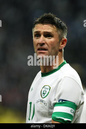 Septembre 06, 2011 - Moscou, Russie - l'Irlande Robbie Keane # 10 au cours de l'Euro 2012 Qualification Soccer entre Fédération vs République d'Irlande. Note de jeu était un nul. (Crédit Image : © Aleksander V.Tchernykh/PhotoXpress/ZUMAPRESS.com) Banque D'Images