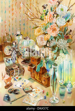 Arrangement de fleurs I Banque D'Images