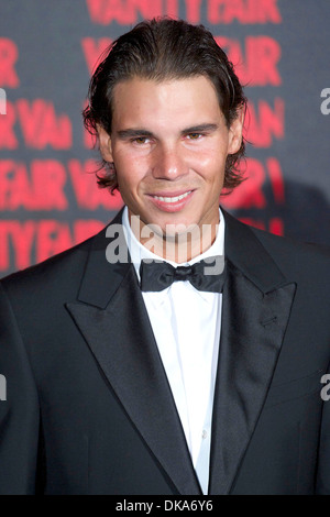 Joueur de tennis Rafael Nadal au magazine Vanity Fair de "l'année" 2012 Soirée de remise des prix au consulat italien Madrid Espagne - Banque D'Images