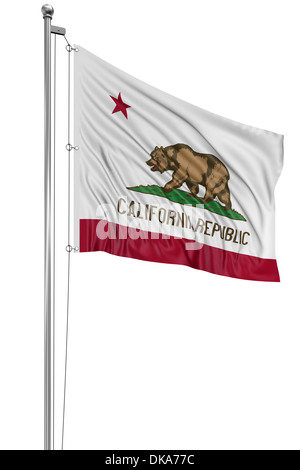 Drapeau de la Californie 3D Banque D'Images