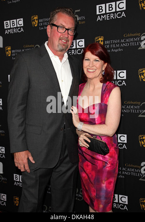 Chris Haston et Kate Flannery BAFTA Los Angeles plat plateau 2012 présenté par BBC America - Arrivées Los Angeles California - Banque D'Images