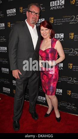 Chris Haston et Kate Flannery BAFTA Los Angeles plat plateau 2012 présenté par BBC America - Arrivées Los Angeles California - Banque D'Images