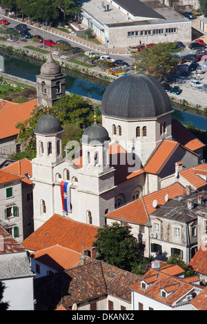 Le Monténégro, Kotor, l'Église orthodoxe serbe de St Nicolas sur Trg Sv Luc Banque D'Images