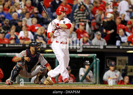 Septembre 19, 2011 - Philadelphie, Pennsylvanie, États-Unis - ROSS GLOAD, # 7 du voltigeur des Phillies en action pendant le match entre les Phillies et les Cardinals de Saint-Louis à la Citizens Bank Park, Philadelphie, PA. Les Cardinaux défait les Phillies 4-3. (Crédit Image : © Donald B. Kravitz/ZUMAPRESS.com) Banque D'Images