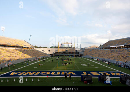 24 septembre 2011 - Morgantown, Virginie-Occidentale, États-Unis - Milan Stade Milan Puskar de Morgantown, West Virginia avant le match entre les Tigres de la LSU et West Virginia Mountaineers. (Crédit Image : © Frank Jansky/global/ZUMAPRESS.com) Southcreek Banque D'Images