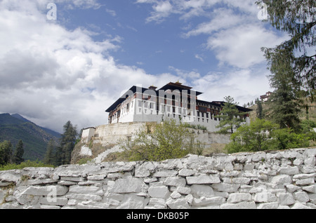 Rinpung Dzong. Grand monastère bouddhique Drukpa Kagyu et forteresse. Paro. Bhoutan Banque D'Images