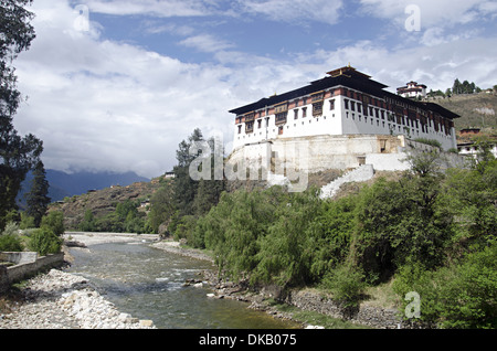 Rinpung Dzong. Grand monastère bouddhique Drukpa Kagyu et forteresse. Paro. Bhoutan Banque D'Images