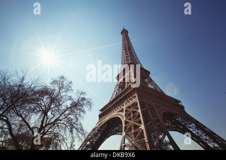 La tour Eiffel, Paris, France Banque D'Images