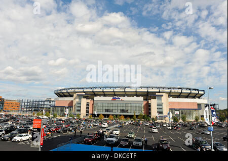 16 octobre 2011 - Foxborough, Massachusetts, États-Unis - Gillette Stadium avant la NFL match entre les Dallas Cowboys jouent les New England Patriots. (Crédit Image : © Geoff Southcreek/ZUMAPRESS.com)/Bolte Banque D'Images