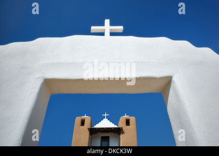 Dans l'église San Geronimo de Taos Pueblo. Taos, Nouveau Mexique. Banque D'Images